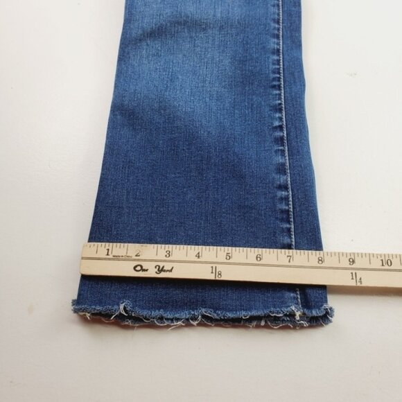 Madewell Cali Demi Boot Women Jeans Raw Hem Edition 28 Zip Fly High Waist - Picture 7 of 13